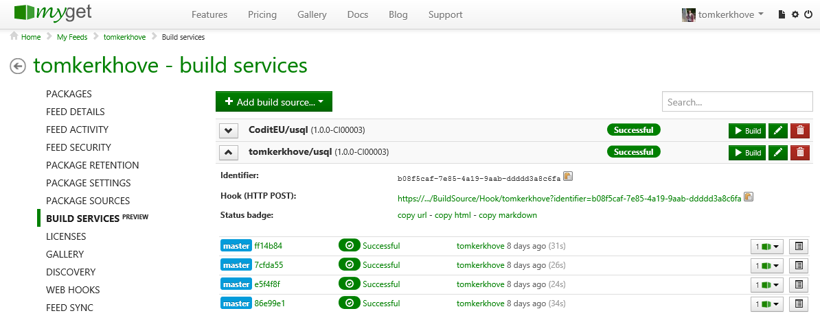 MyGet Build Services