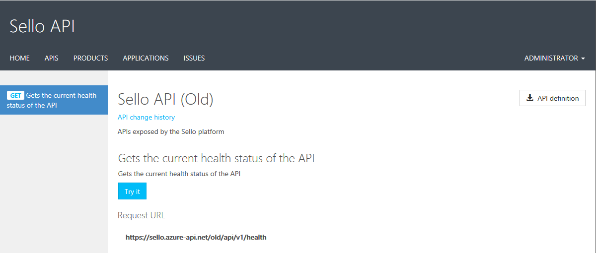 API based on old OpenAPI import and new interpretation