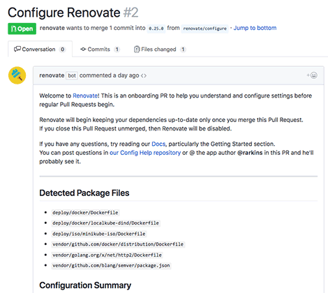Onboarding to Renovate