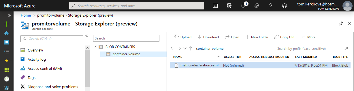 Mounting Volumes on Azure Web App for Containers